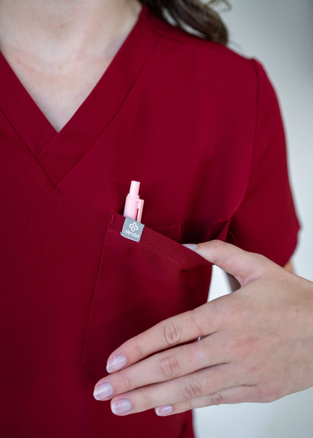 Classic One-Pocket Scrub Top