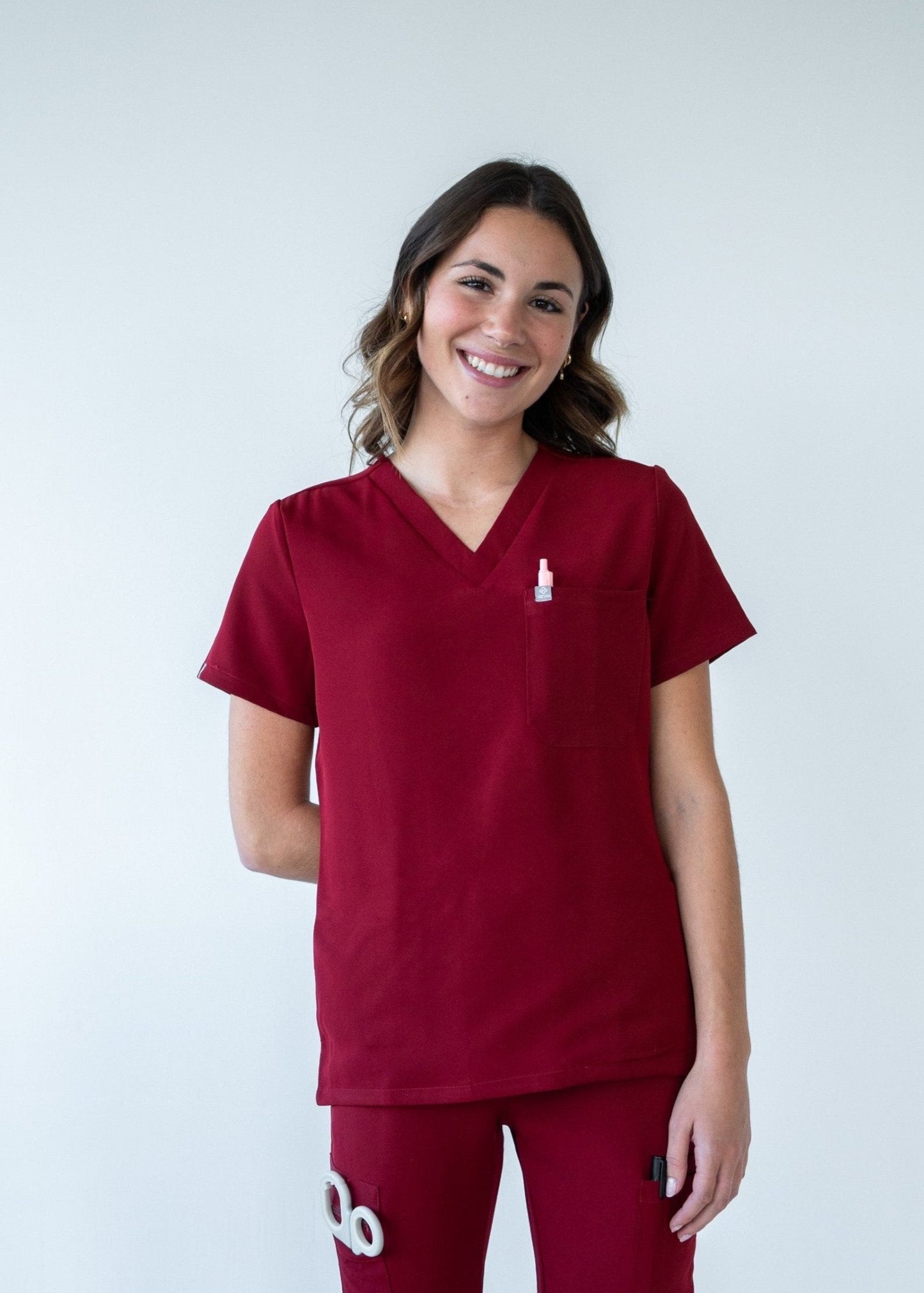 Classic One-Pocket Scrub Top