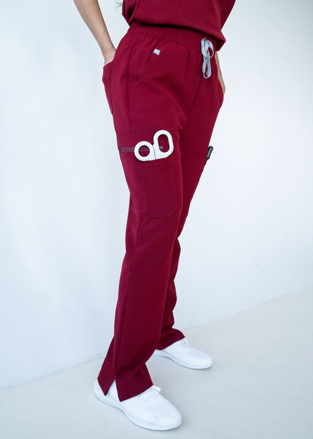 Chic Straight Leg Scrub Pants