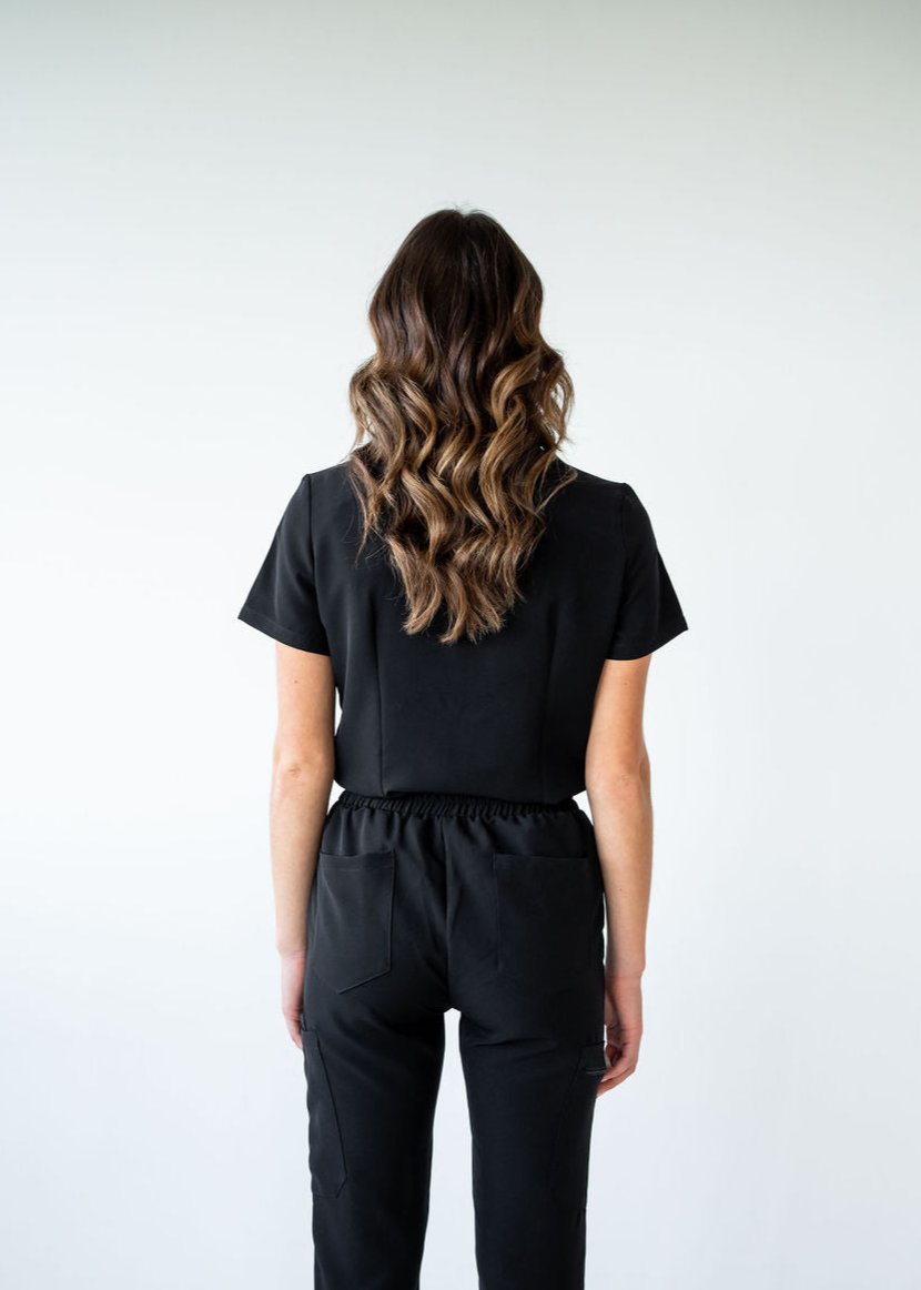 Practical Three-Pocket Scrub Top