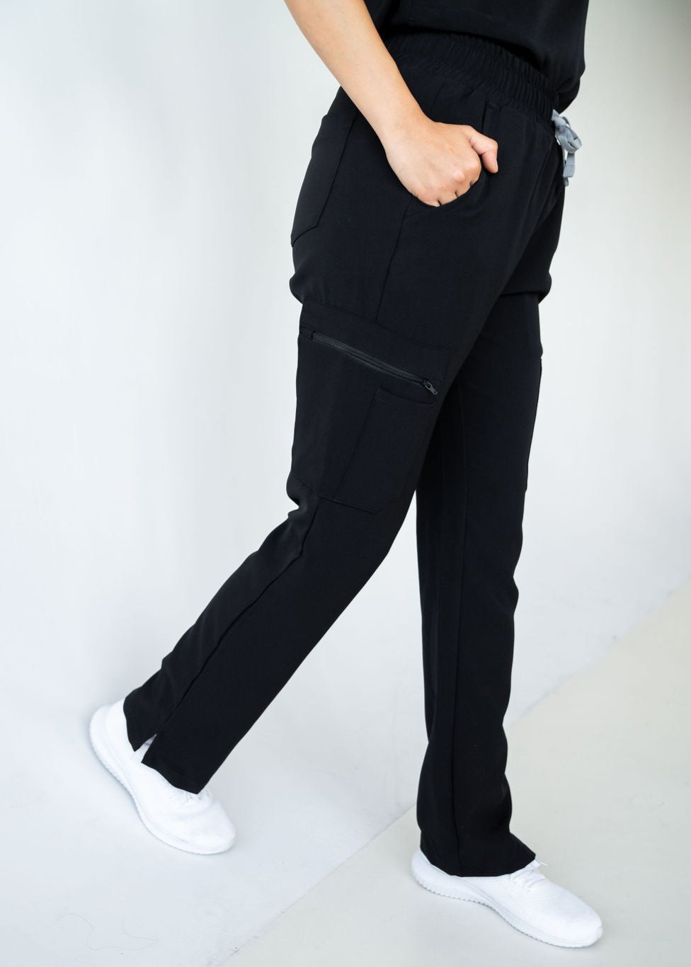 Chic Straight Leg Scrub Pants