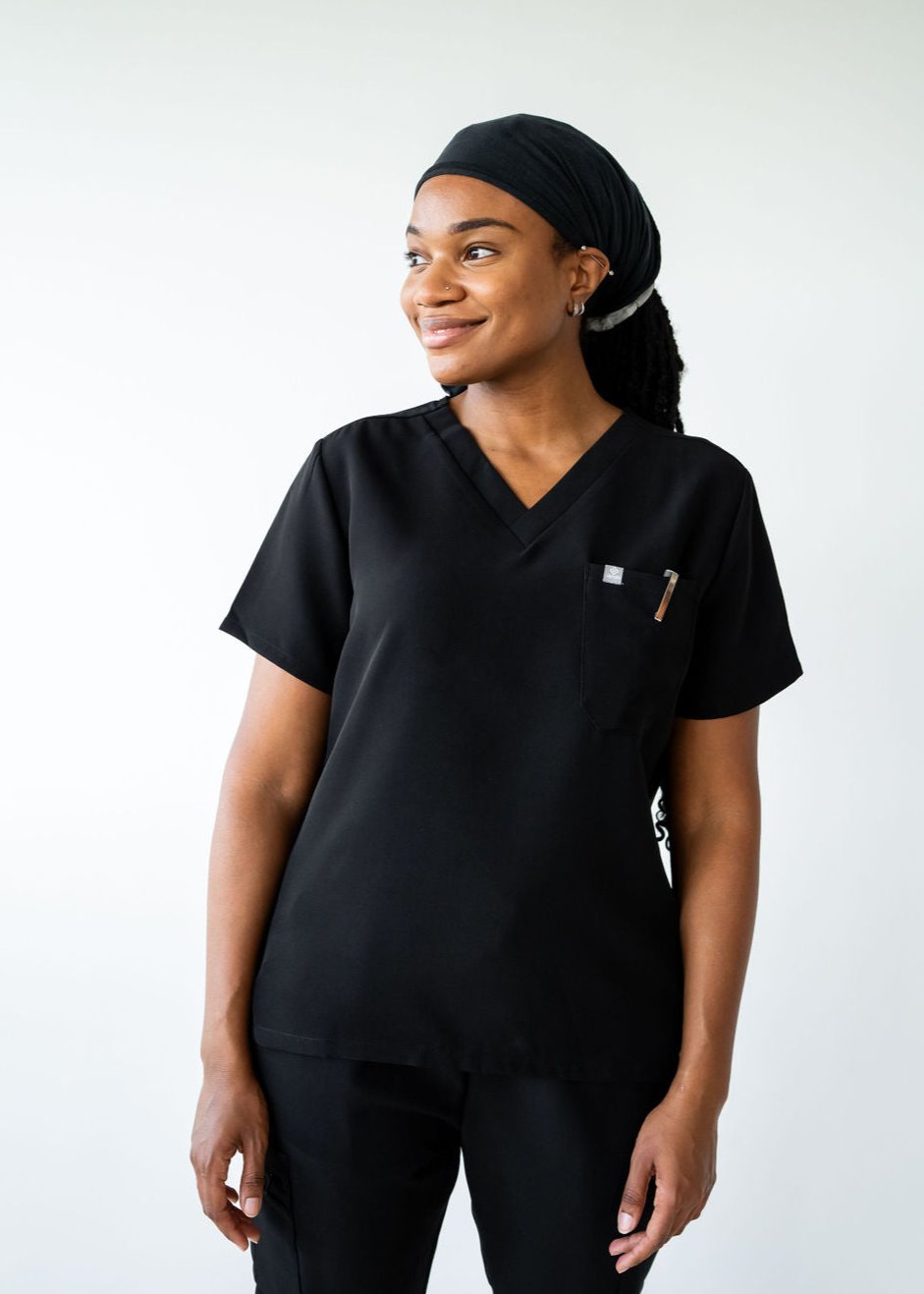 Classic One-Pocket Scrub Top