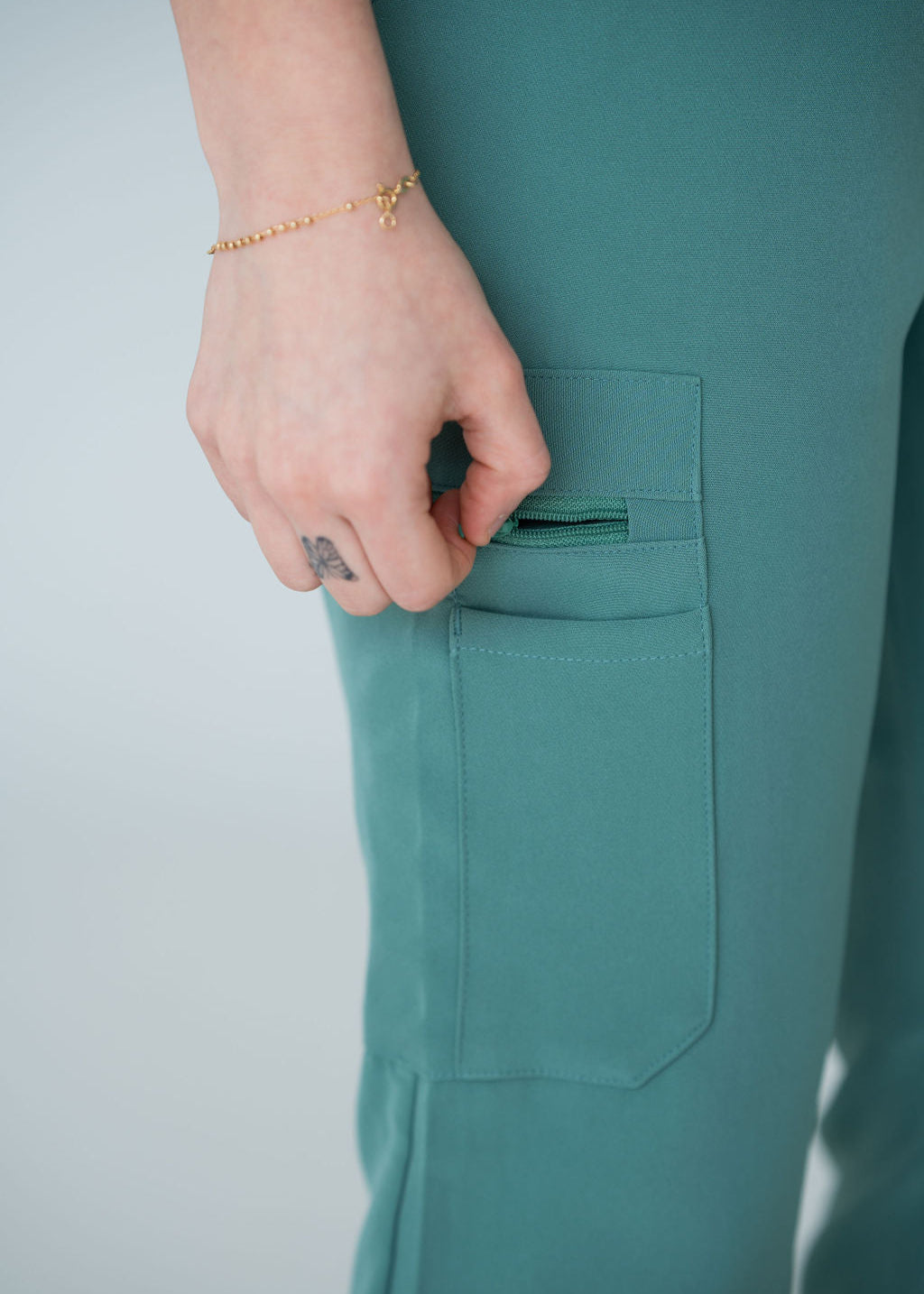 Chic Straight Leg Scrub Pants