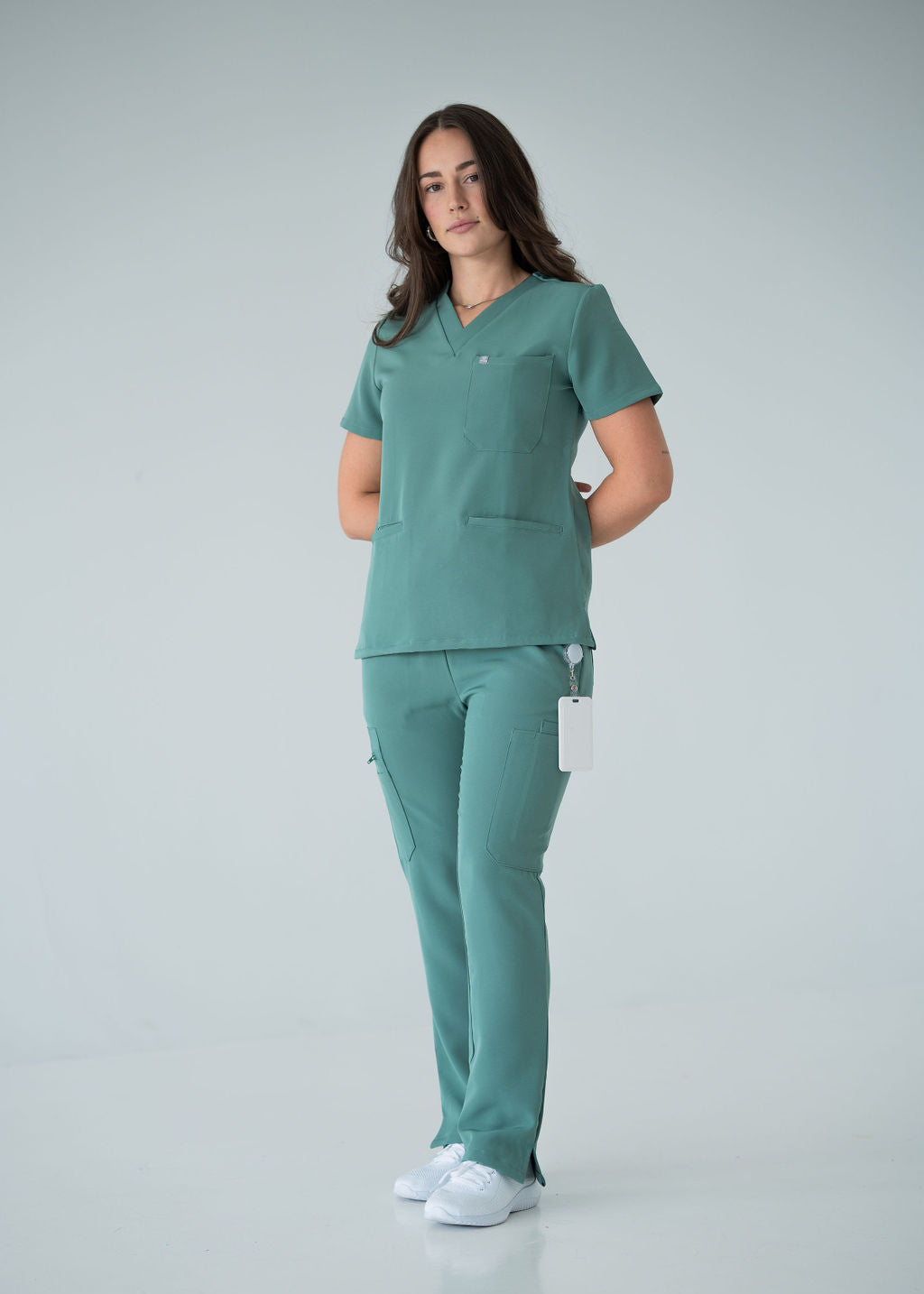 Chic Straight Leg Scrub Pants