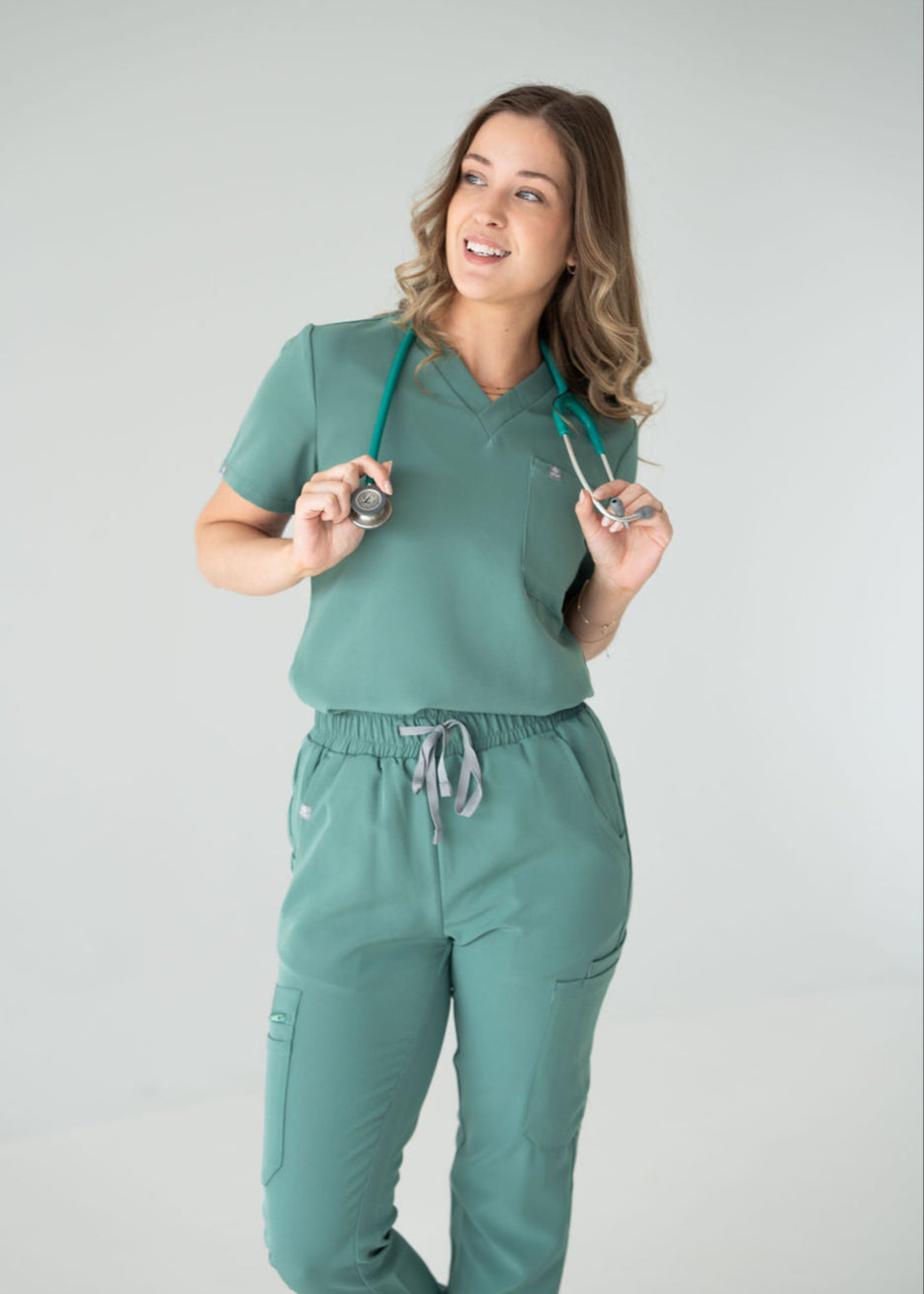 Classic One-Pocket Scrub Top