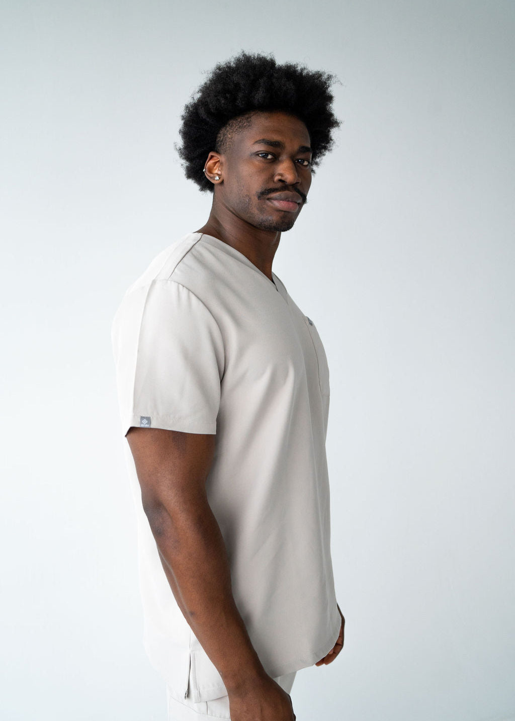 Traditional One-Pocket Scrub Top