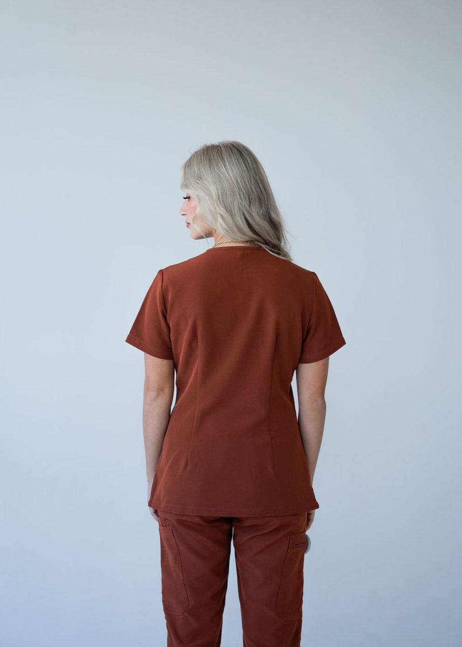 Classic One-Pocket Scrub Top