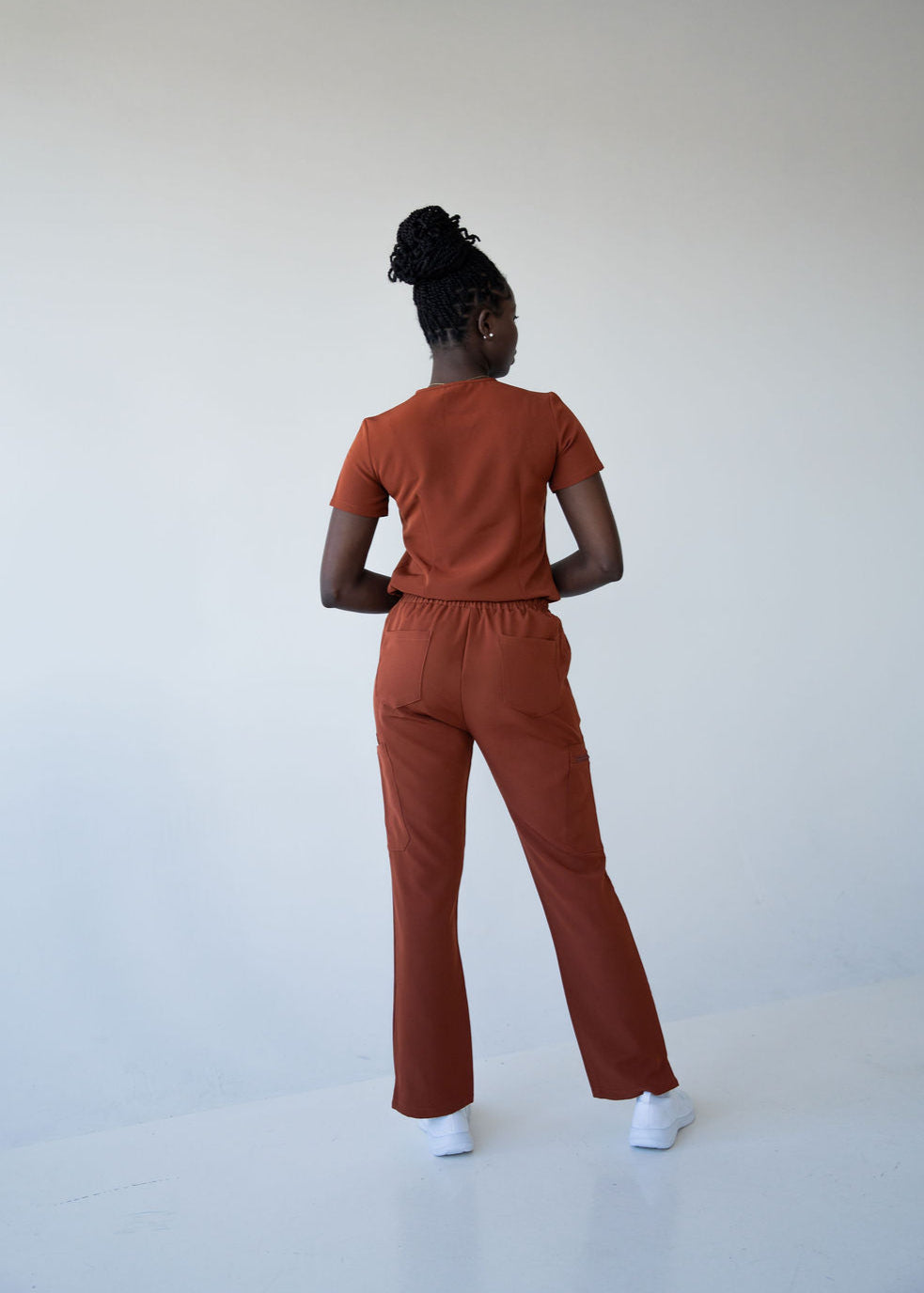Chic Straight Leg Scrub Pants