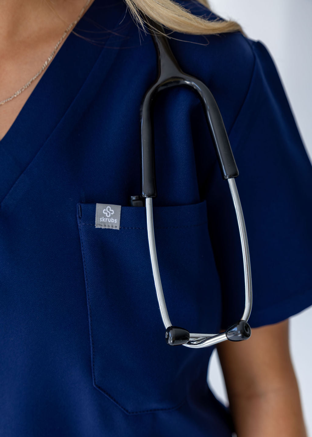 Classic One-Pocket Scrub Top