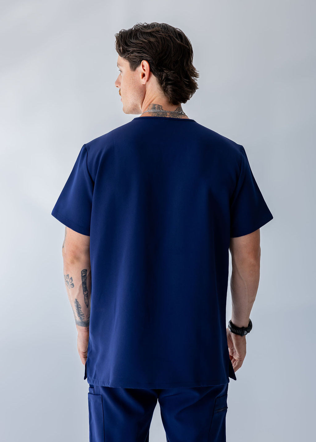 Traditional One-Pocket Scrub Top