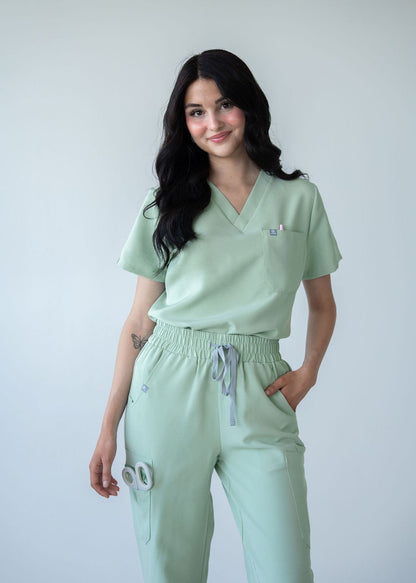 Classic One-Pocket Scrub Top