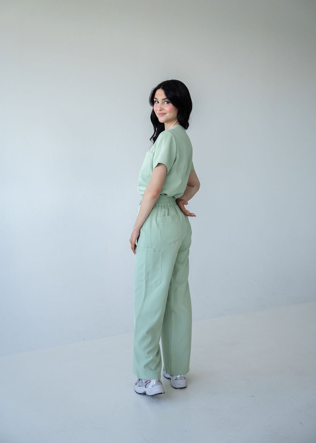 Modern Wide Leg Scrub Pants