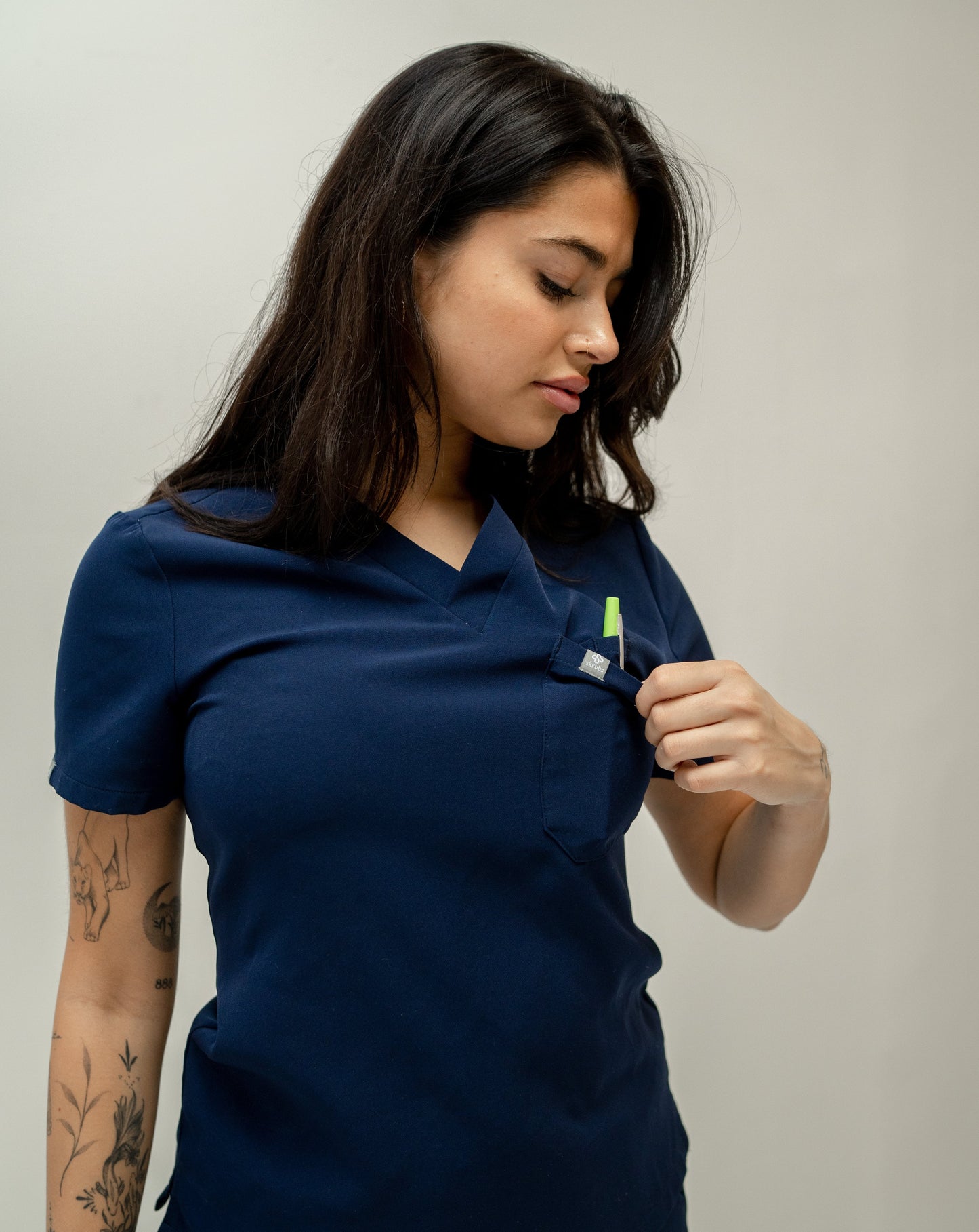 Classic One Pocket Scrub Top