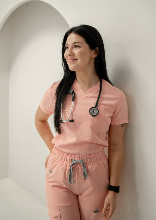 Classic One Pocket Scrub Top