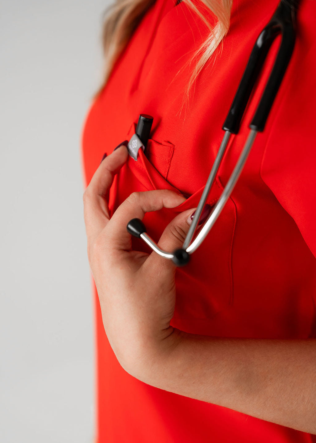 Classic One-Pocket Scrub Top