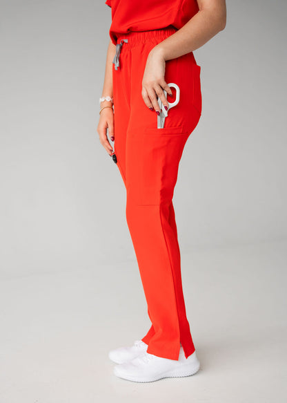Chic Straight Leg Scrub Pants