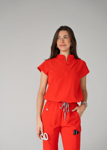 Élégant Haut Col Mandarin