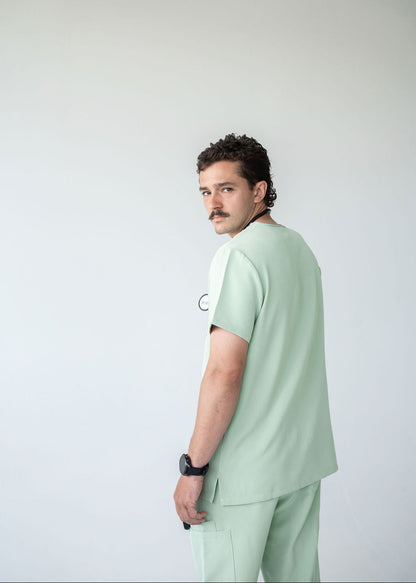 Traditional One-Pocket Scrub Top