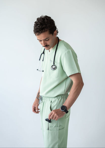 Traditional One-Pocket Scrub Top