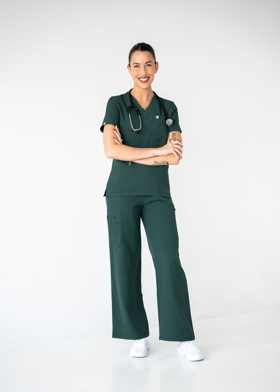Modern Wide Leg Scrub Pants