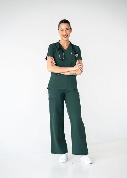 Modern Wide Leg Scrub Pants