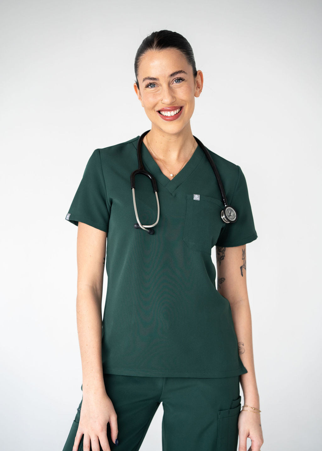 Classic One-Pocket Scrub Top