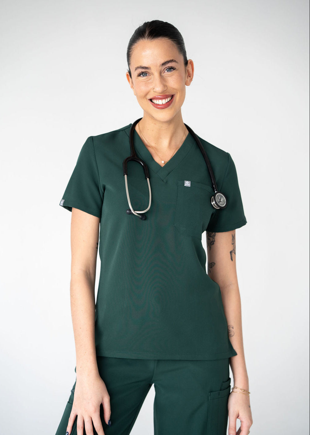 Classic One-Pocket Scrub Top