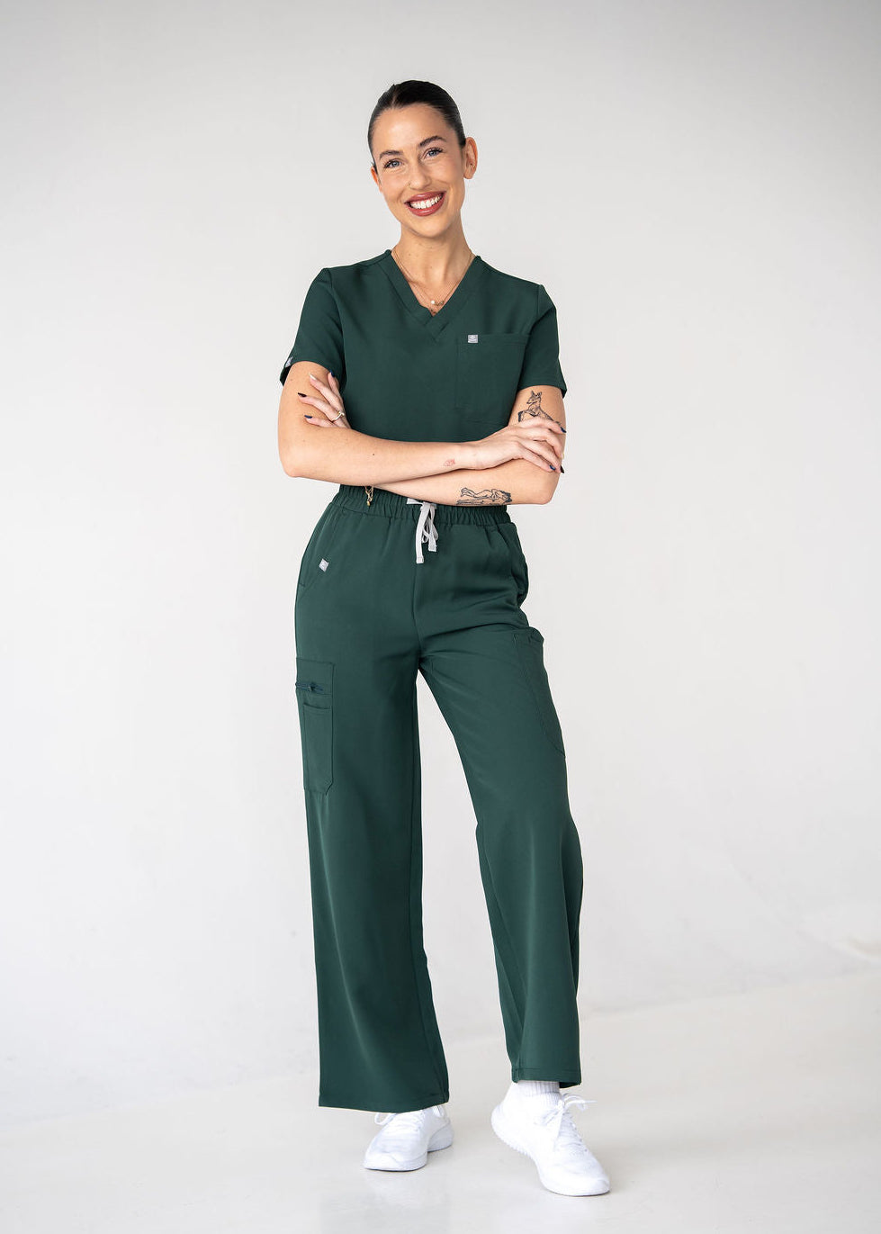Modern Wide Leg Scrub Pants