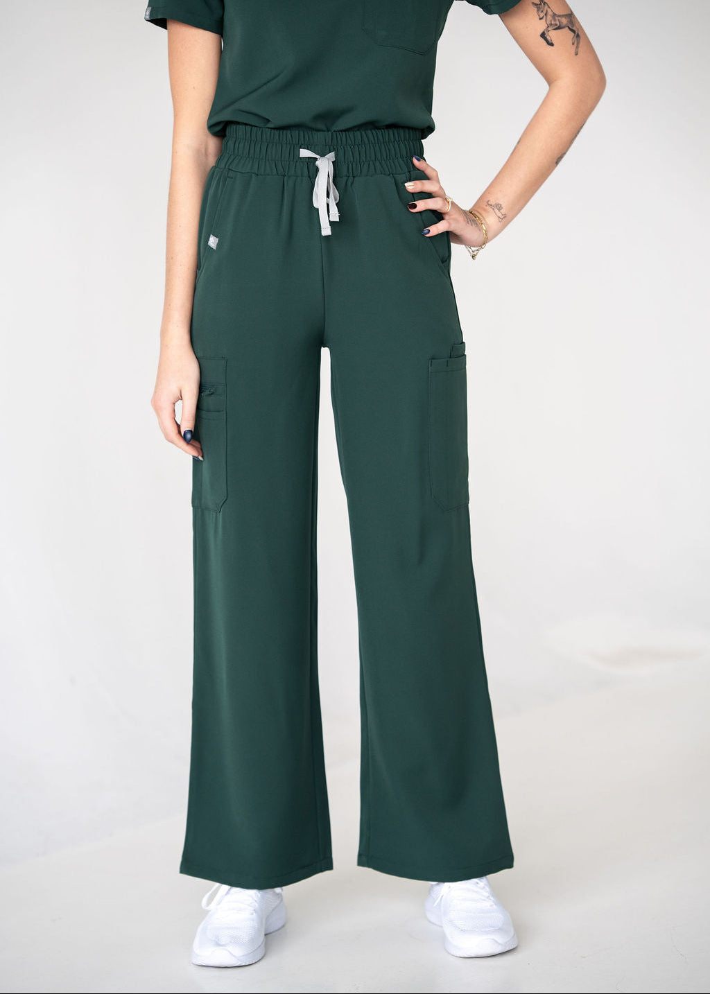 Modern Wide Leg Scrub Pants