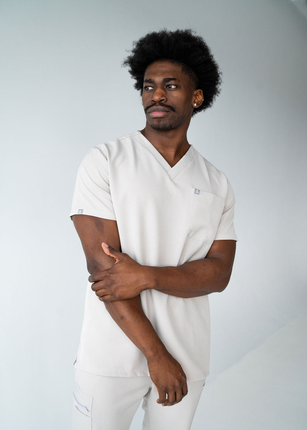 Traditional One-Pocket Scrub Top