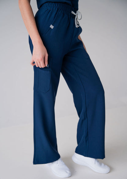 Modern Wide Leg Scrub Pants