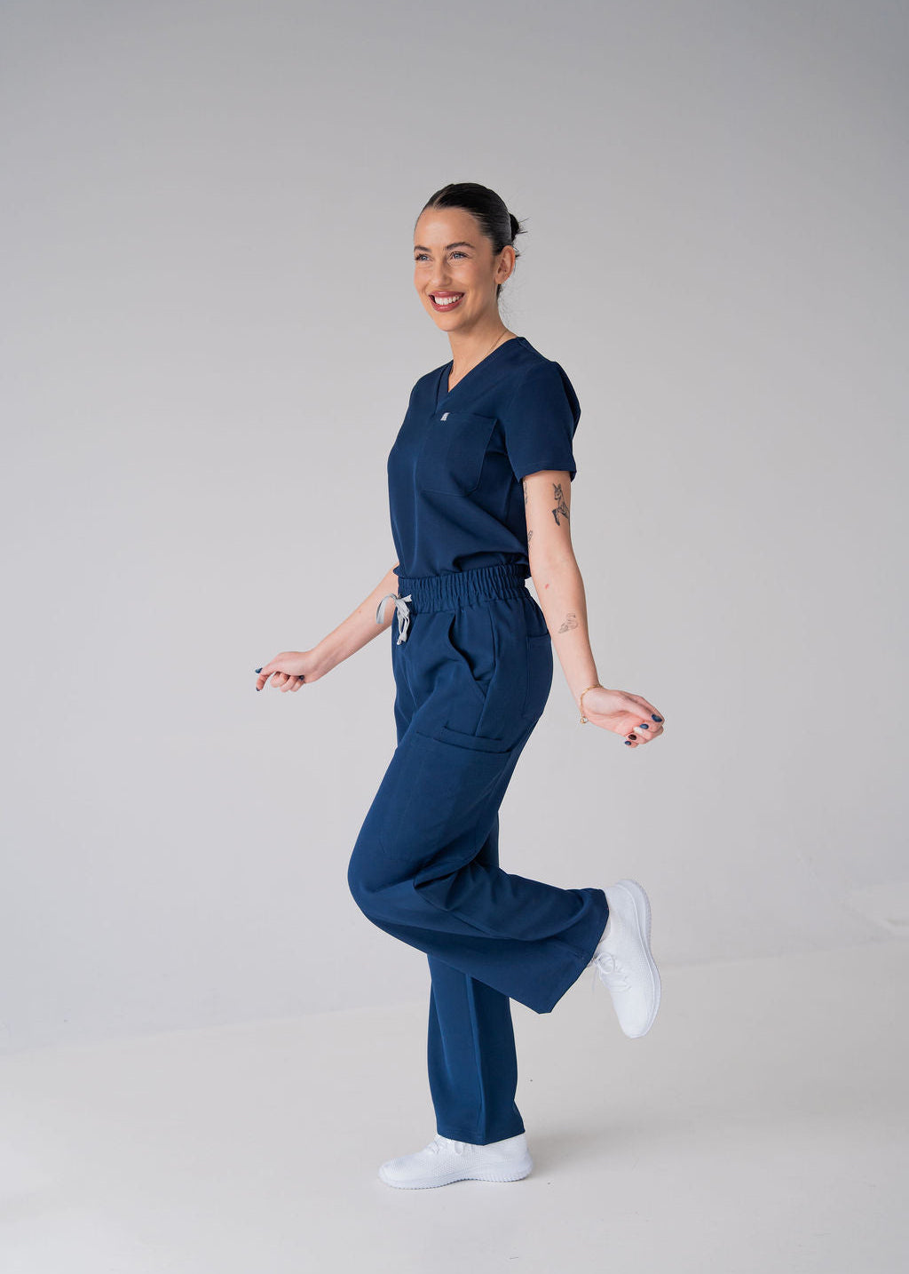 Modern Wide Leg Scrub Pants