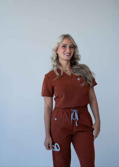 Classic One-Pocket Scrub Top