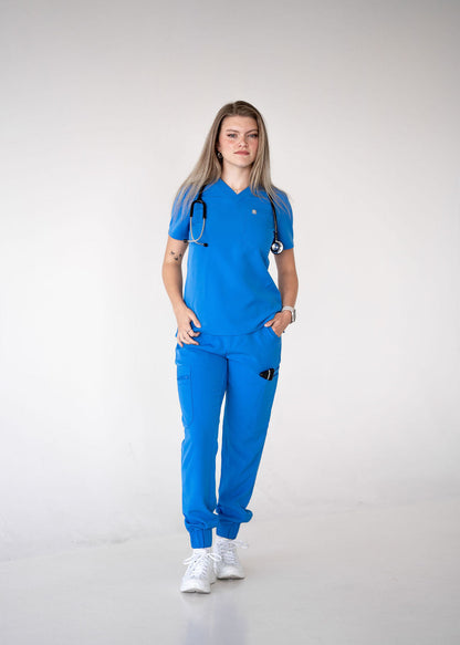 Classic One-Pocket Scrub Top