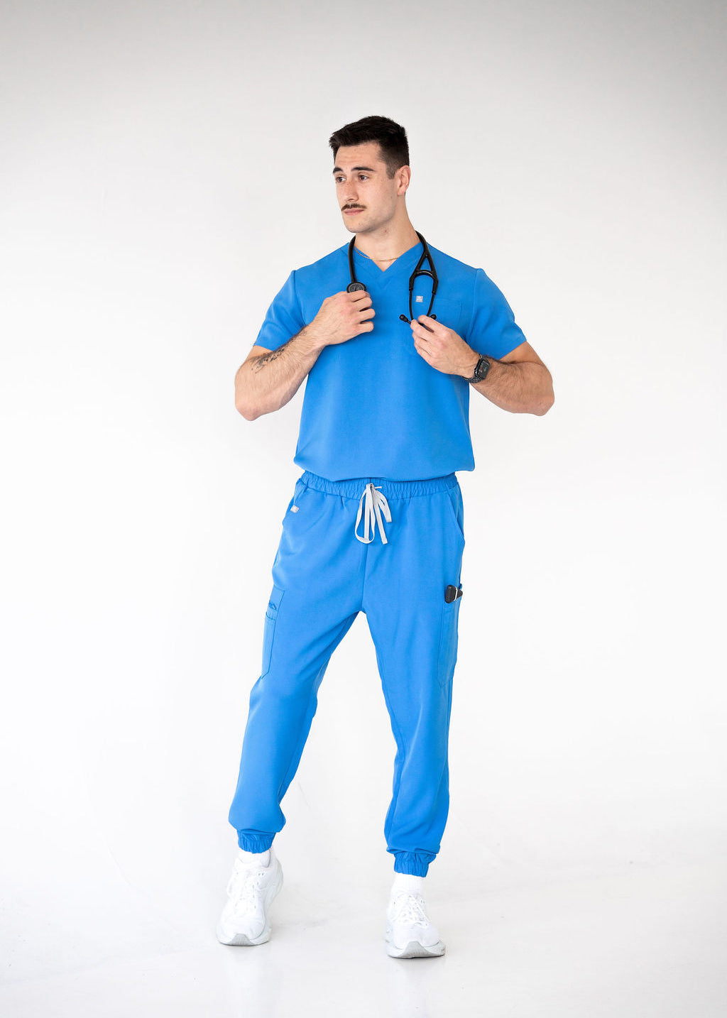 Traditional One-Pocket Scrub Top