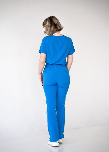 Chic Straight Leg Scrub Pants