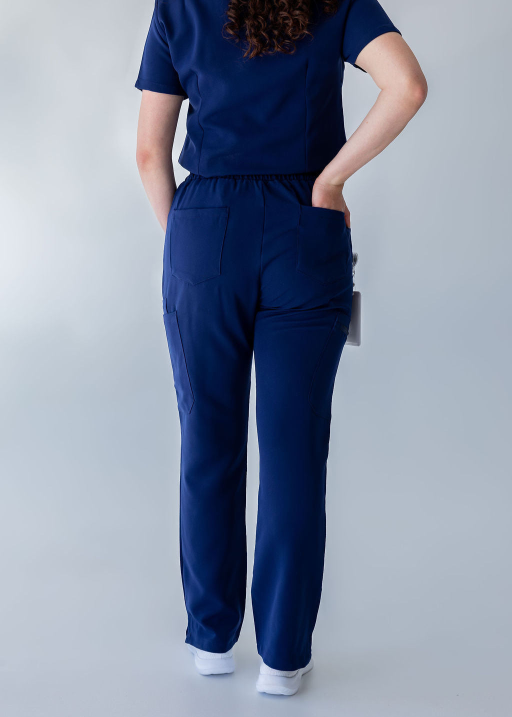 Chic Straight Leg Scrub Pants