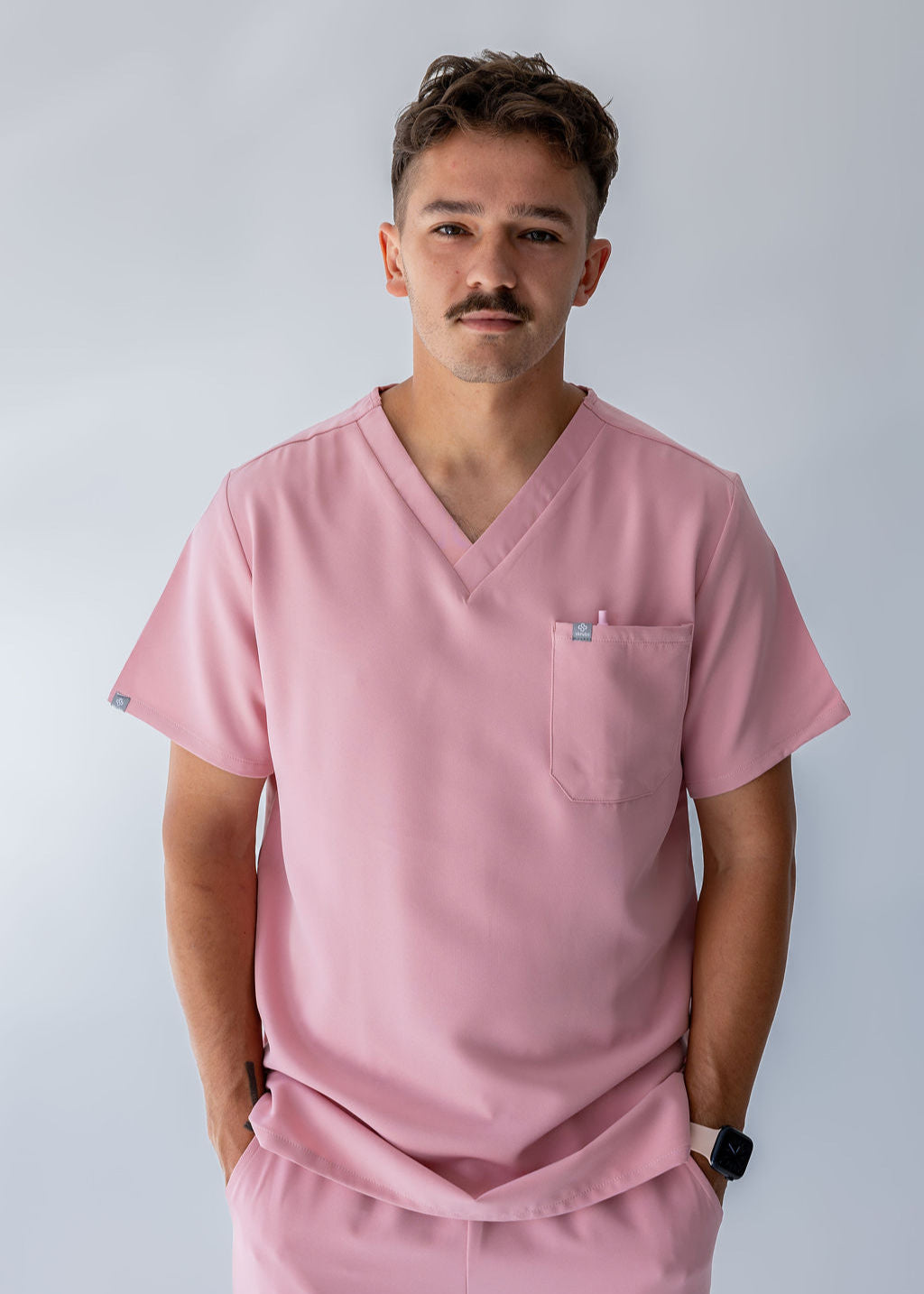 Traditional One-Pocket Scrub Top