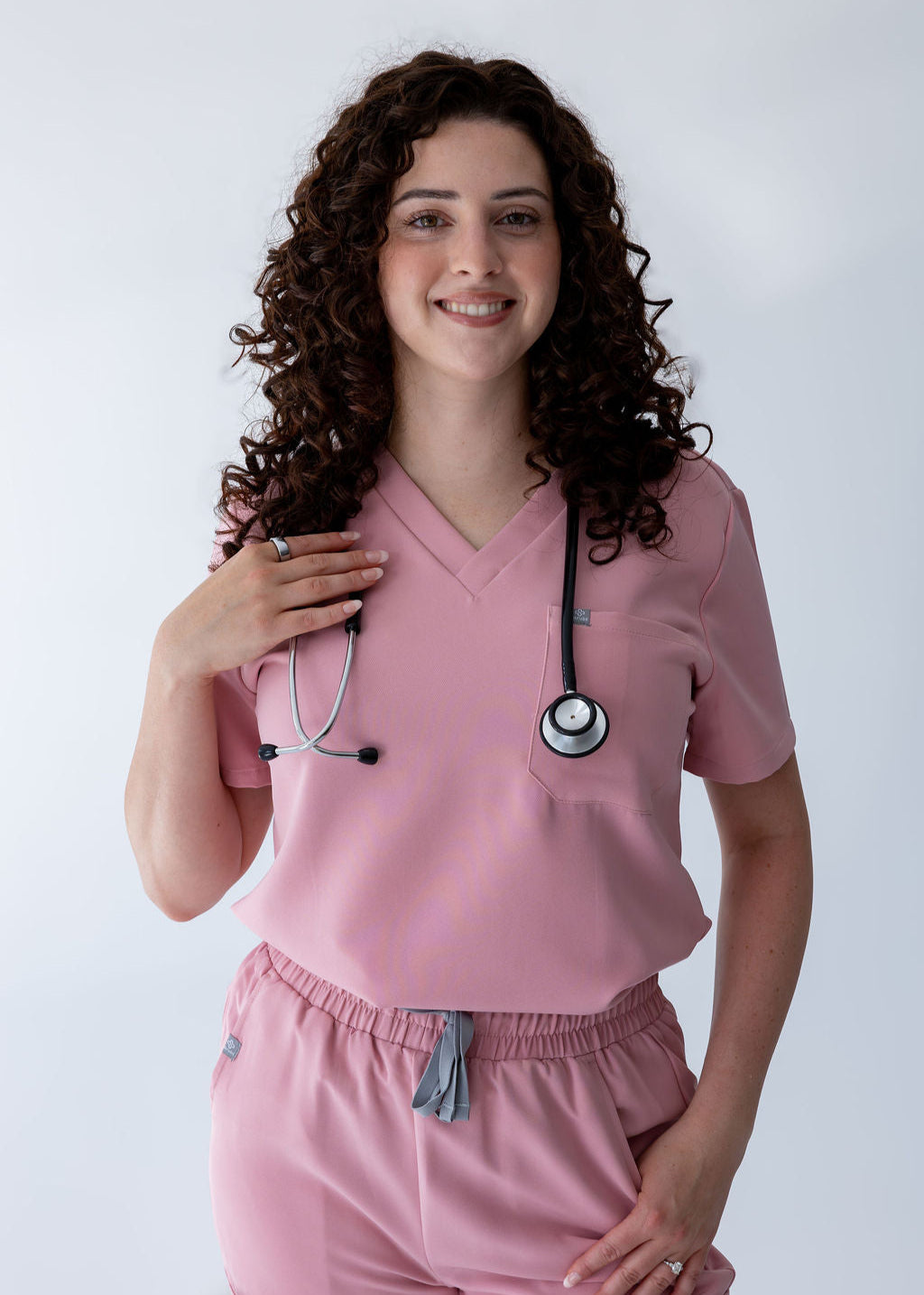 Classic One-Pocket Scrub Top