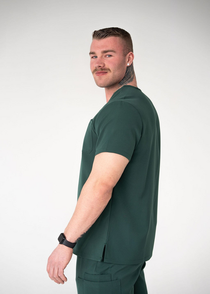 Traditional One-Pocket Scrub Top