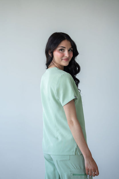 Classic One-Pocket Scrub Top