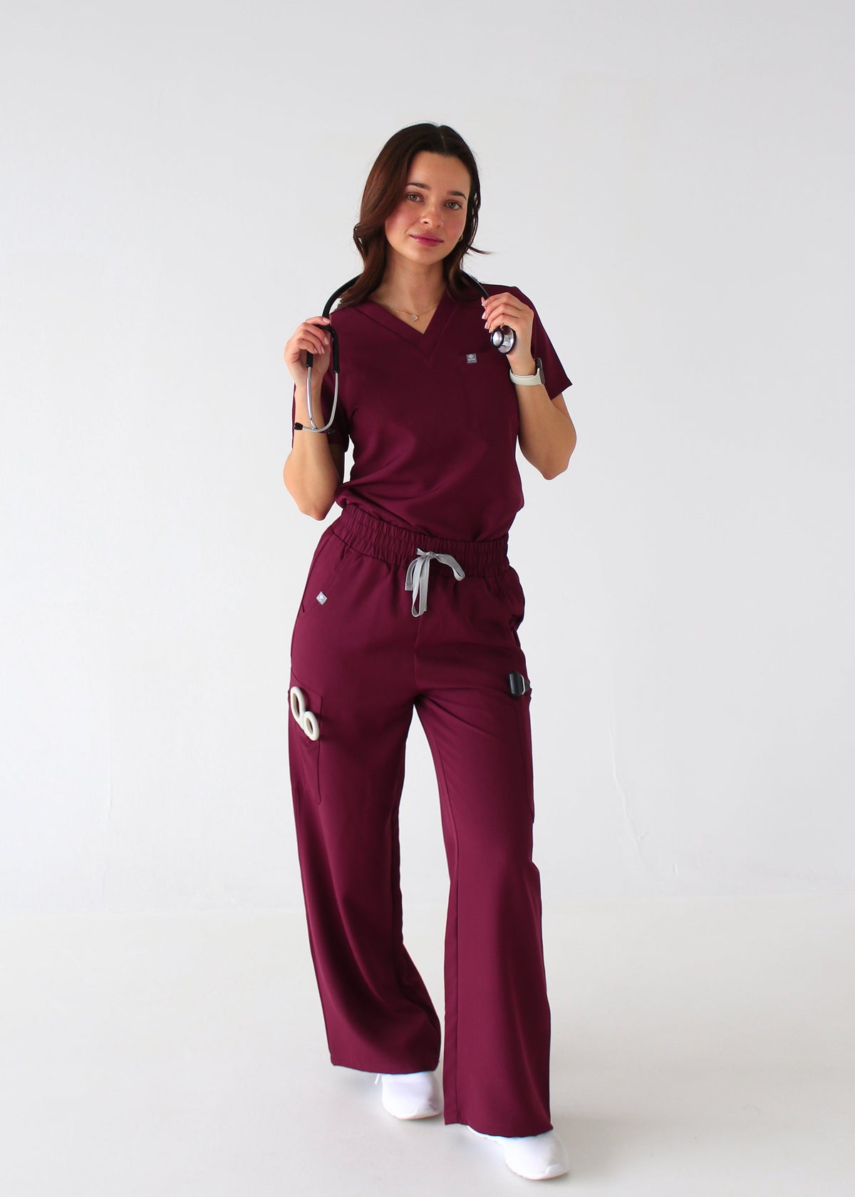 Modern Wide Leg Scrub Pants