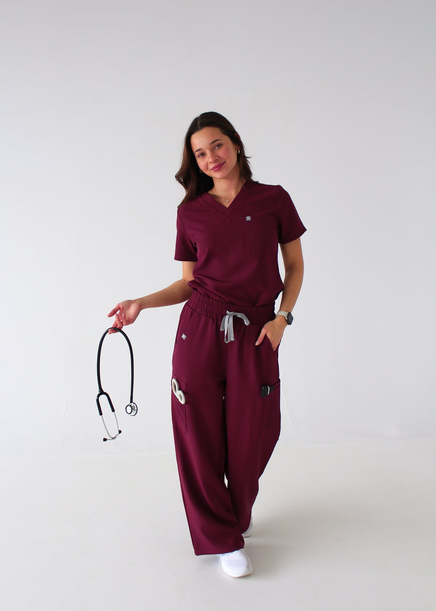 Modern Wide Leg Scrub Pants