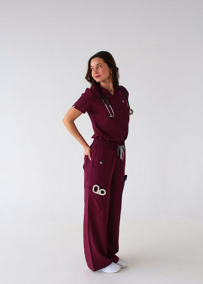Modern Wide Leg Scrub Pants