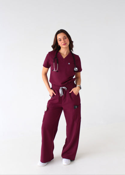 Modern Wide Leg Scrub Pants
