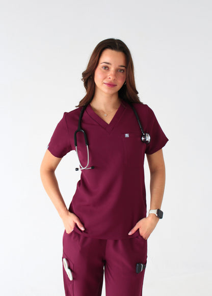Classic One-Pocket Scrub Top