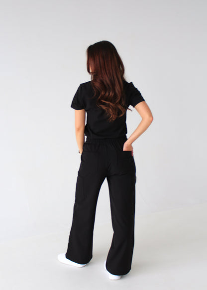 Modern Wide Leg Scrub Pants