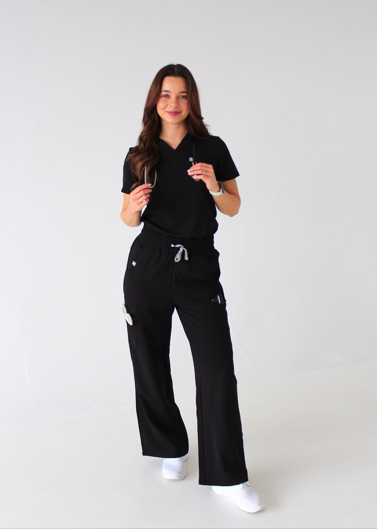 Modern Wide Leg Scrub Pants