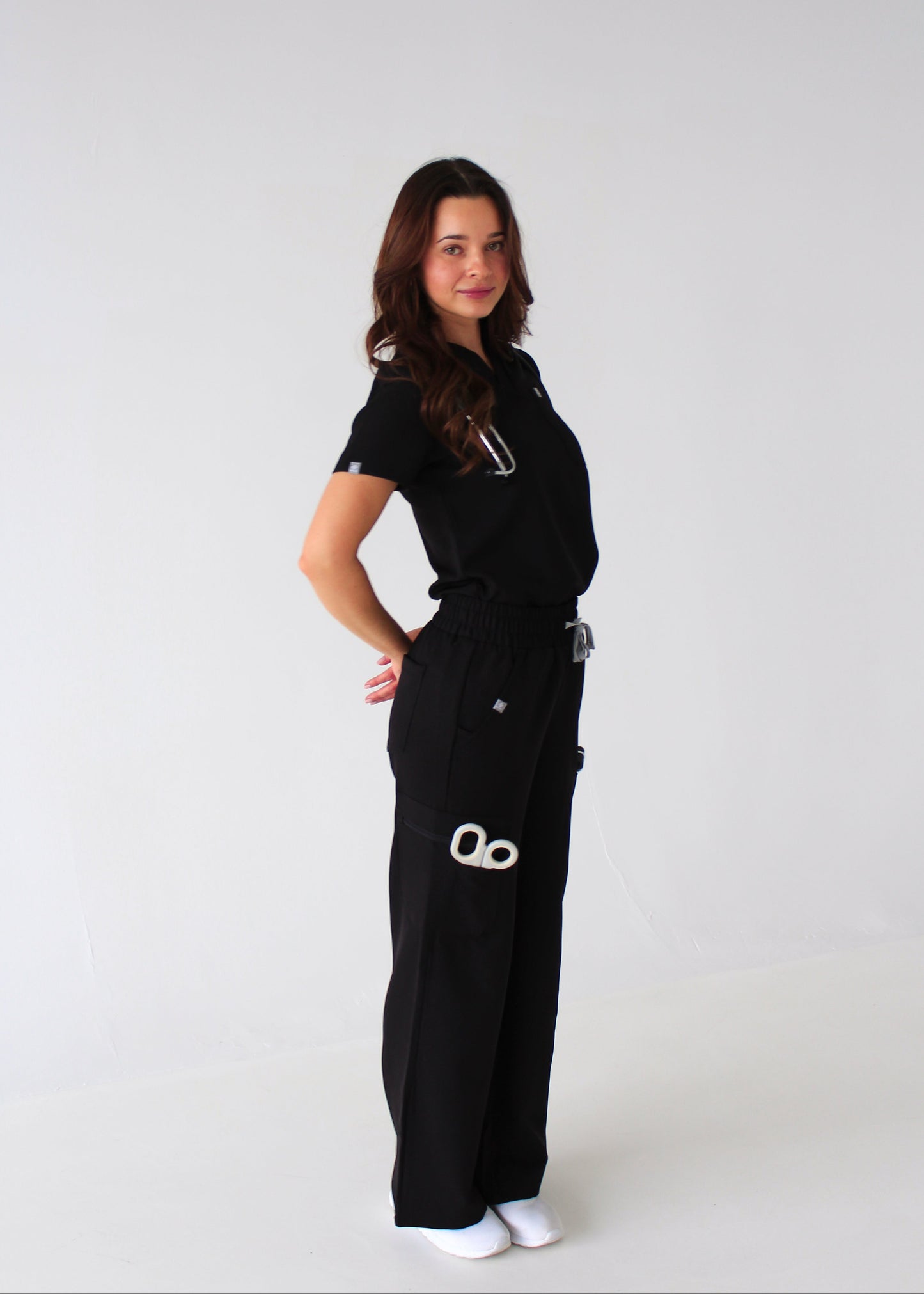 Modern Wide Leg Scrub Pants