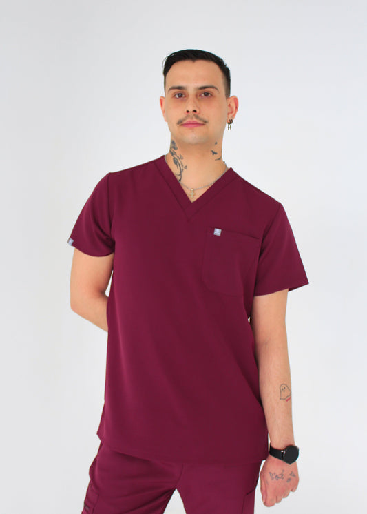Traditional One-Pocket Scrub Top